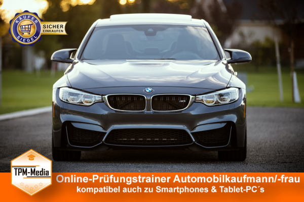 Automobilkaufmann/-frau (Online - Fragenkatalogtrainer)  {{Online-Prüfungstrainer}}